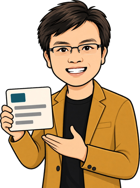 BigBrother mascot holding a search-ad card for Google Ads