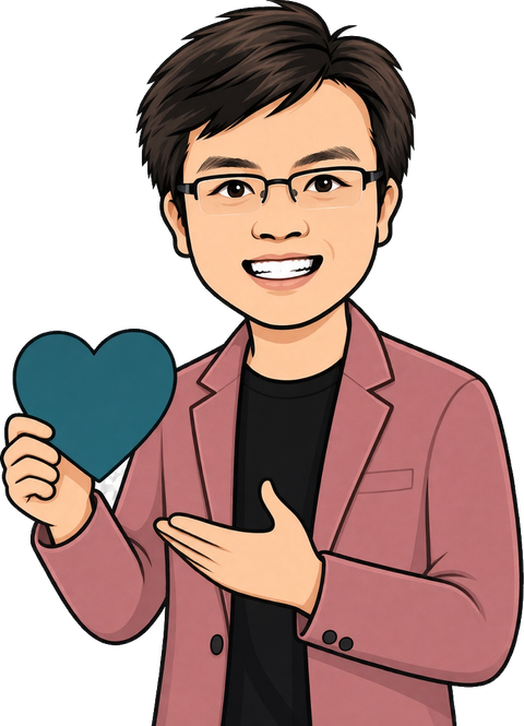 BigBrother mascot holding a heart for social media marketing